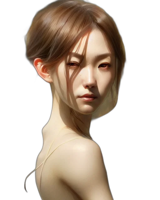 face, dress, jewelry, mask, photorealistic, fantasy art, concept art, oil painting transparent PNG cut-out