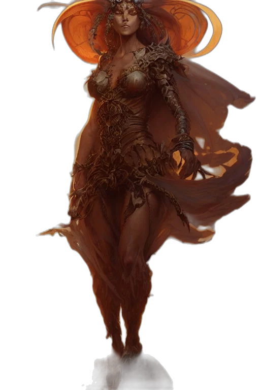 dress, creature, mask, concept art transparent PNG cut-out