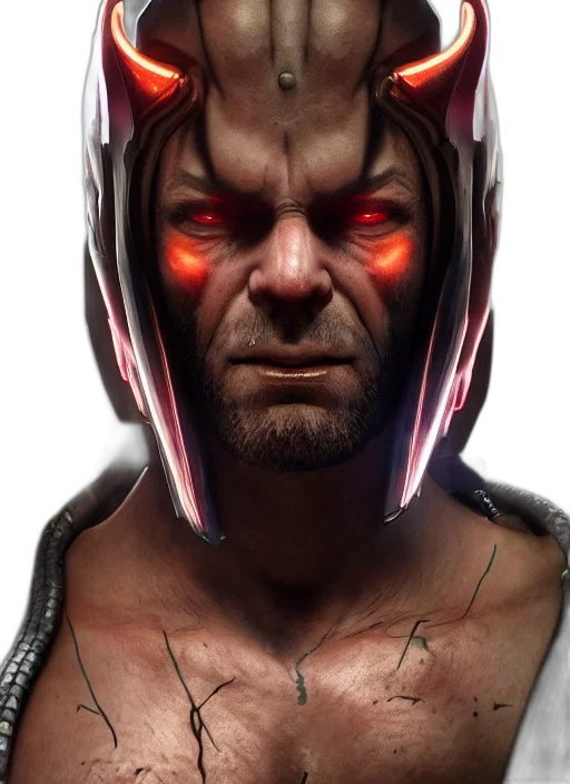 face, robot, mask, cyberpunk transparent PNG cut-out