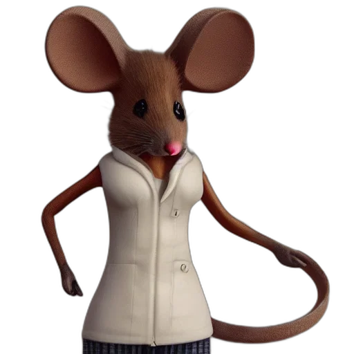 animal, staff, jacket, creature, 3d render, concept art, cartoon, photorealistic transparent PNG cut-out