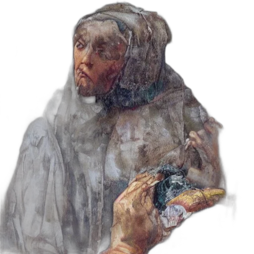face, mask, staff, dress, oil painting, photorealistic, concept art, watercolor transparent PNG cut-out