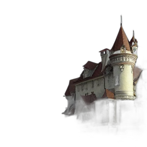 building, crown, concept art, 3d render transparent PNG cut-out