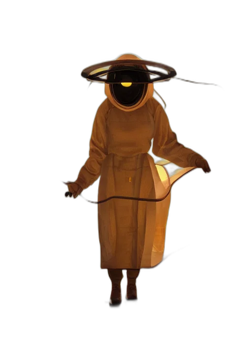 mask, robot, dress, staff transparent PNG cut-out