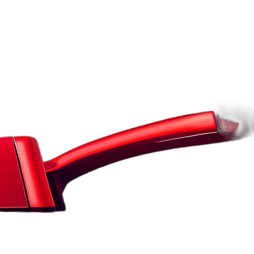 staff, weapon, sword, shoes, 3d render, photorealistic, concept art, red transparent PNG cut-out