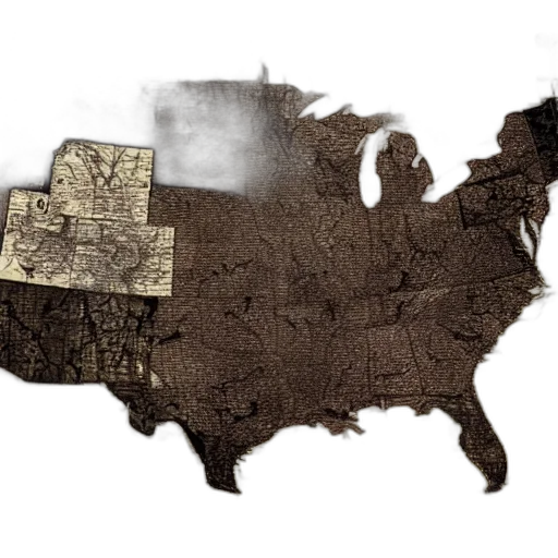 earth tones, spooky, gothic, map, america transparent PNG cut-out
