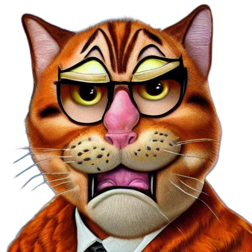 animal, cartoon, photorealistic, comic book art transparent PNG cut-out