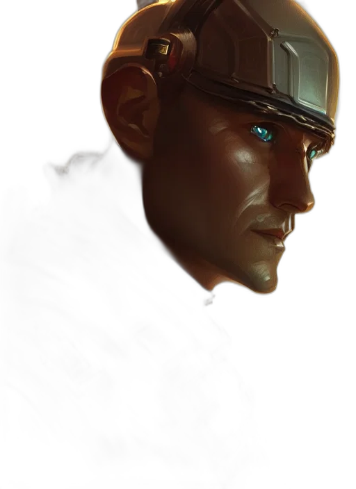 robot, face, mask, hat, concept art, photorealistic, comic book art, cyberpunk transparent PNG cut-out