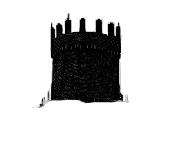 crown, building, hat, staff transparent PNG cut-out