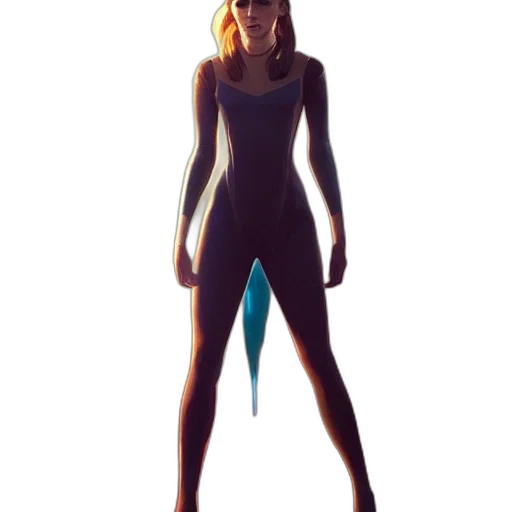 staff, creature, dress, sword, concept art, 3d render, comic book art, fantasy art transparent PNG cut-out