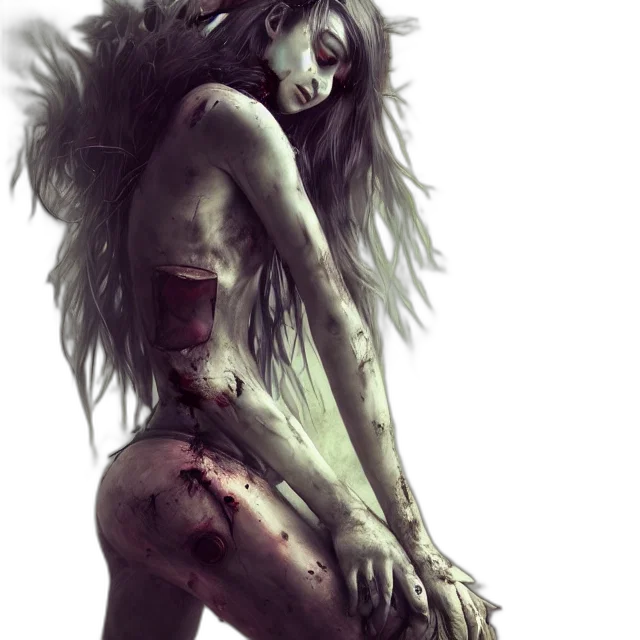 creature, fantasy art, concept art, comic book art, photorealistic, dark, red, full transparent PNG cut-out