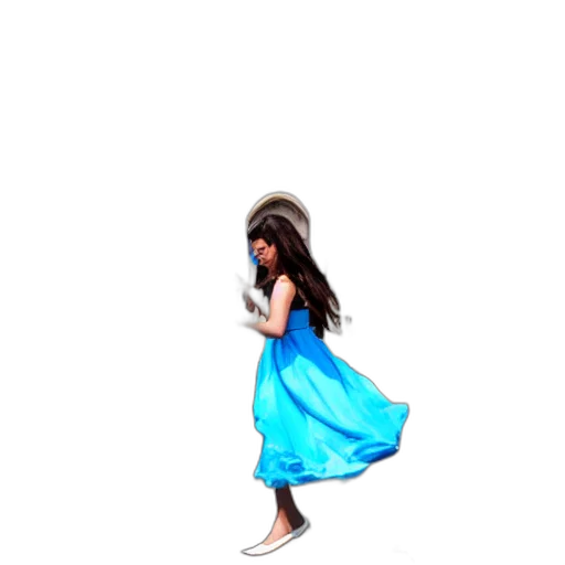 dress, creature, hair, pixel art transparent PNG cut-out