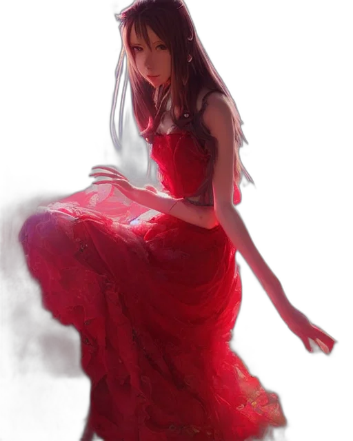 dress, jewelry, photorealistic, fantasy art transparent PNG cut-out