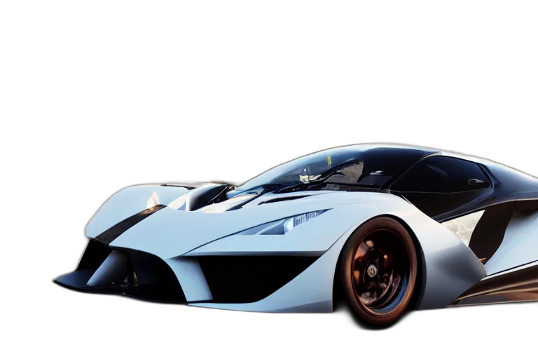 car, 3d render, concept art, photorealistic transparent PNG cut-out