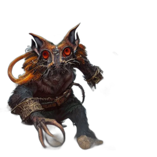 mask, creature, dragon, staff transparent PNG cut-out
