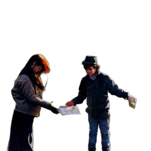 hat, staff, mask, jacket, concept art, 3d render, snow, fire transparent PNG cut-out