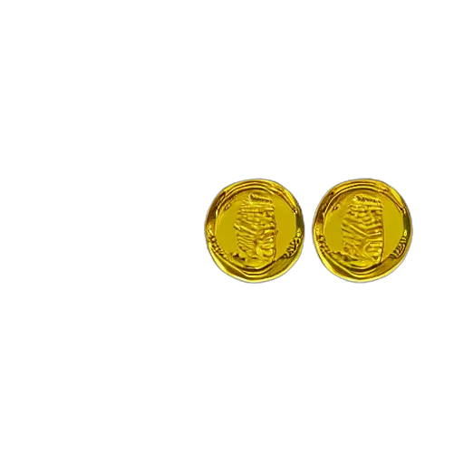 jewelry, 3d render, spritesheet, gold transparent PNG cut-out