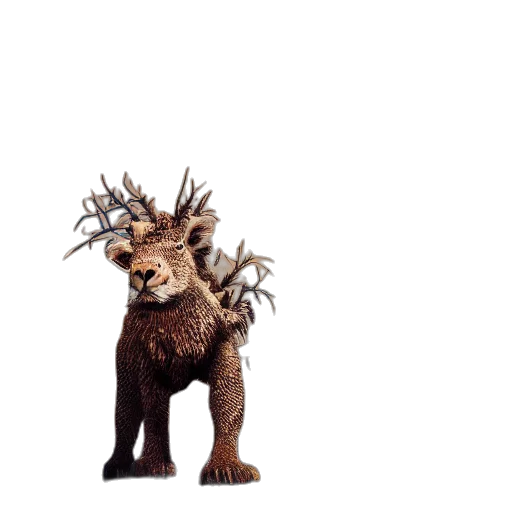 animal, creature, staff, crown transparent PNG cut-out