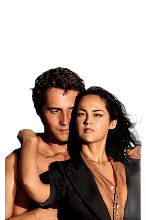 photorealistic, fire, outer space, man transparent PNG cut-out