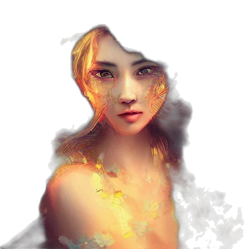 face, mask, dress, dragon transparent PNG cut-out
