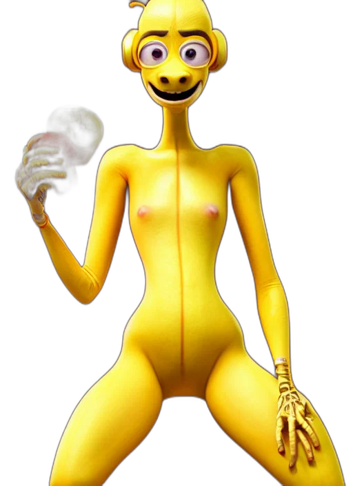 mask, animal, creature, staff, 3d render, concept art, cartoon, fantasy art transparent PNG cut-out