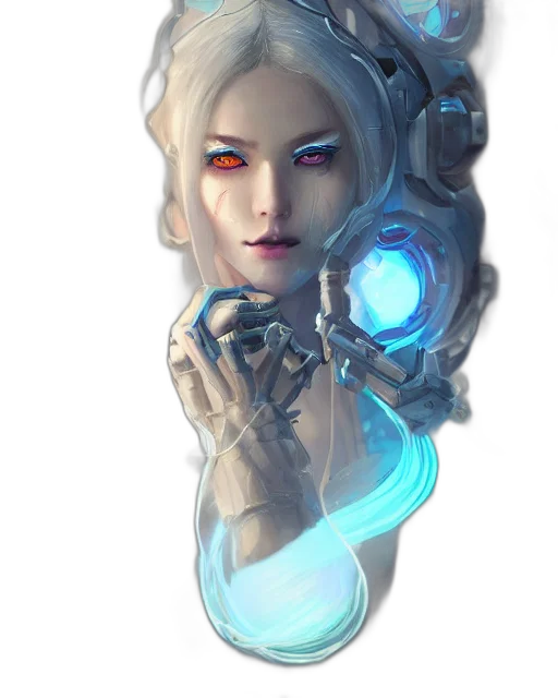 robot, staff, face, weapon transparent PNG cut-out