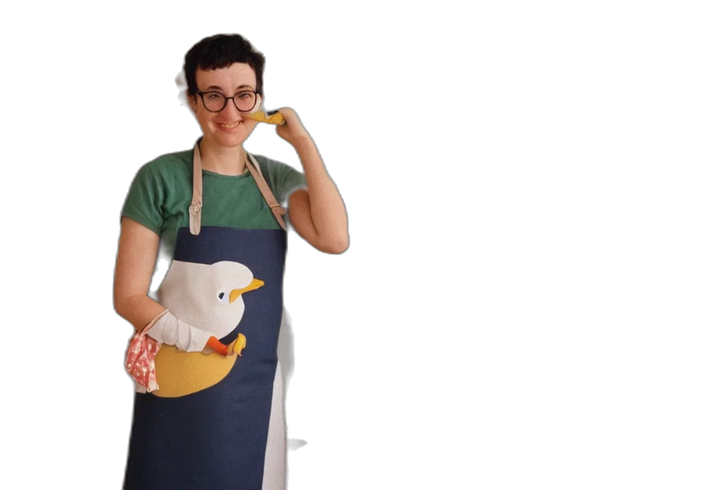 staff, dress, food, woman, duck, her, shoulder, looking transparent PNG cut-out