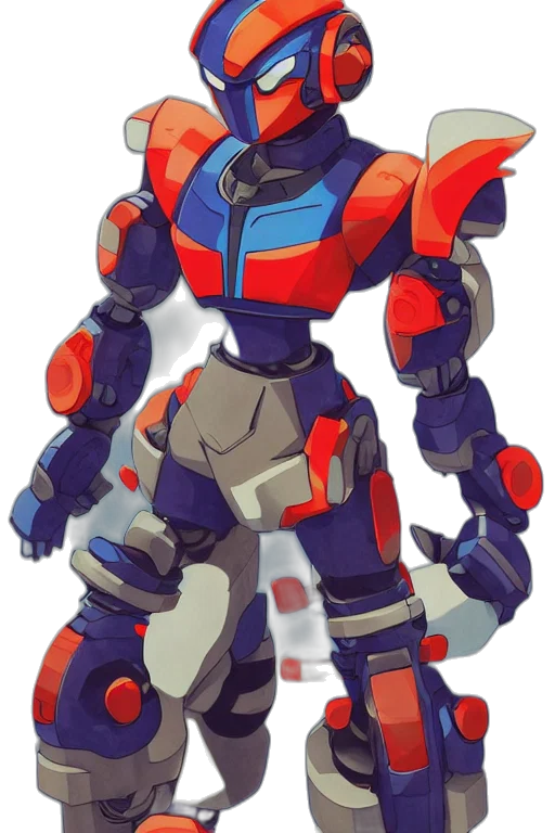 robot, weapon, concept art, pixel art transparent PNG cut-out