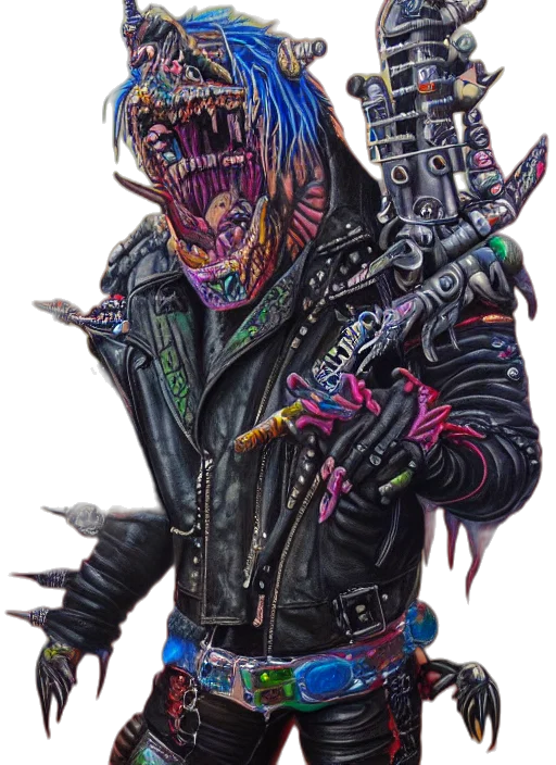 jacket, creature, weapon, robot transparent PNG cut-out