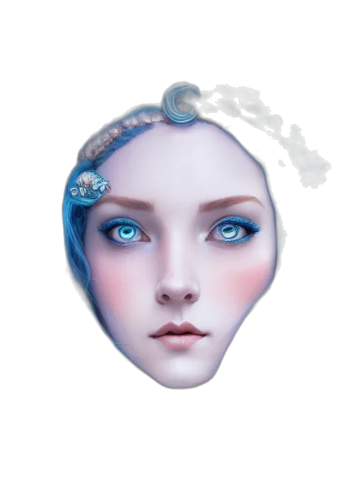 face, mask, crown, jewelry transparent PNG cut-out