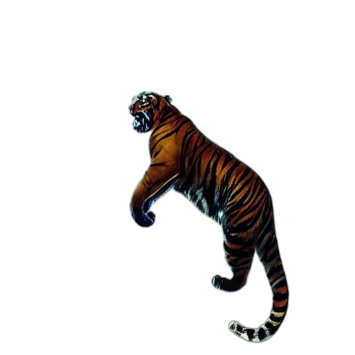 animal, creature, staff, pixel art, concept art, 3d render, photorealistic, tiger transparent PNG cut-out
