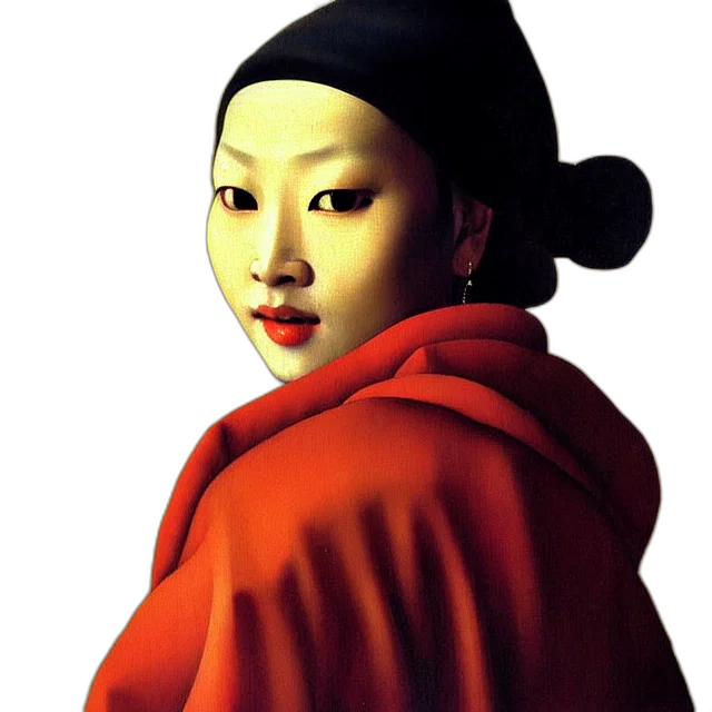 mask, face, staff, hat, photorealistic, oil painting, concept art, fantasy art transparent PNG cut-out