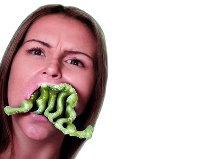 creature, face, photorealistic, mouth, full, bacteria, rotten, image transparent PNG cut-out