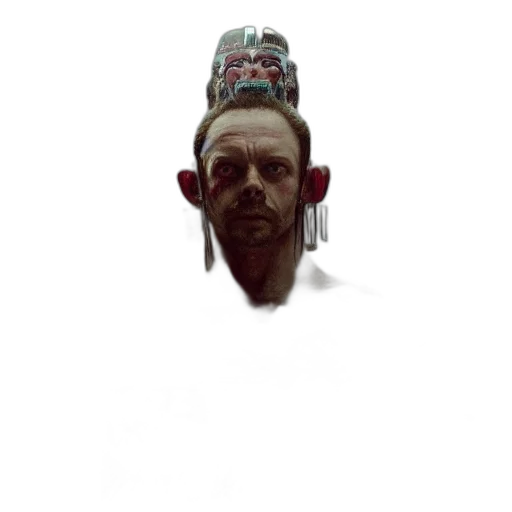 mask, robot, face, crown transparent PNG cut-out