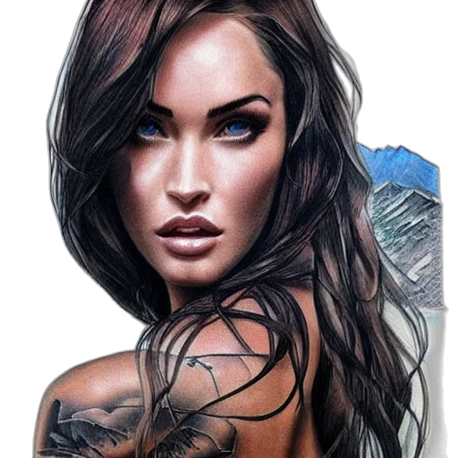 jewelry, face, dress, comic book art, photorealistic, fantasy art, cartoon, realism transparent PNG cut-out