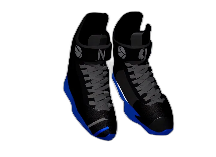 shoes, 3d render, basketball, sneakers transparent PNG cut-out