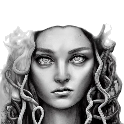 face, hair, crown, mask transparent PNG cut-out
