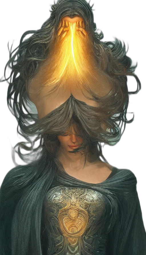 hair, mask, crown, face transparent PNG cut-out