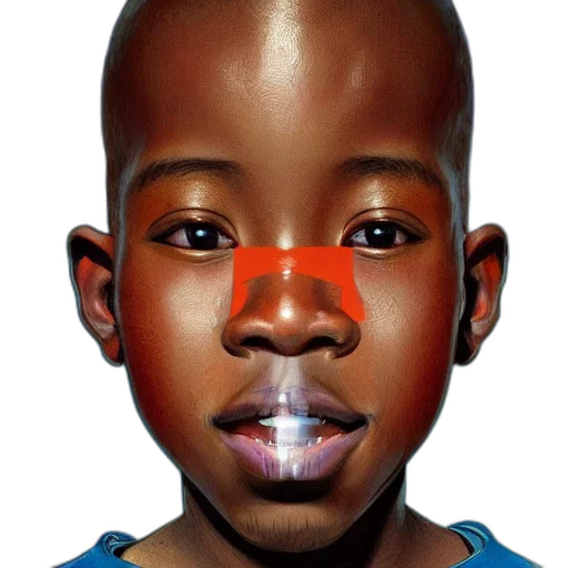 face, mask, photorealistic, concept art, red, colourful, upper, half transparent PNG cut-out