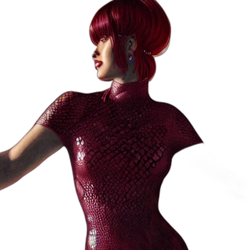 dress, 3d render, cyberpunk, concept art transparent PNG cut-out