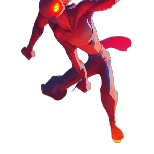 robot, staff, mask, creature transparent PNG cut-out