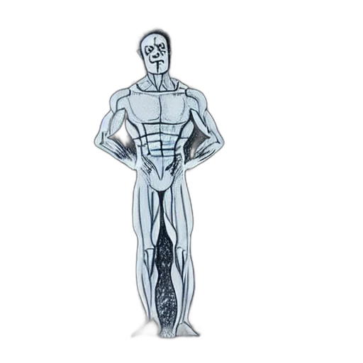 robot, concept art, comic book art, 3d render transparent PNG cut-out