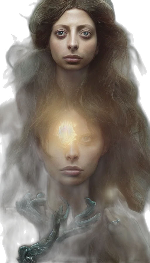 face, hair, mask, creature transparent PNG cut-out