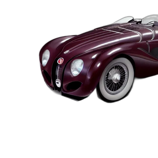 car, 3d render, photorealistic, concept art, bugatti, type, atlantic, concept transparent PNG cut-out
