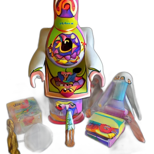 robot, bottle, jewelry, 3d render transparent PNG cut-out
