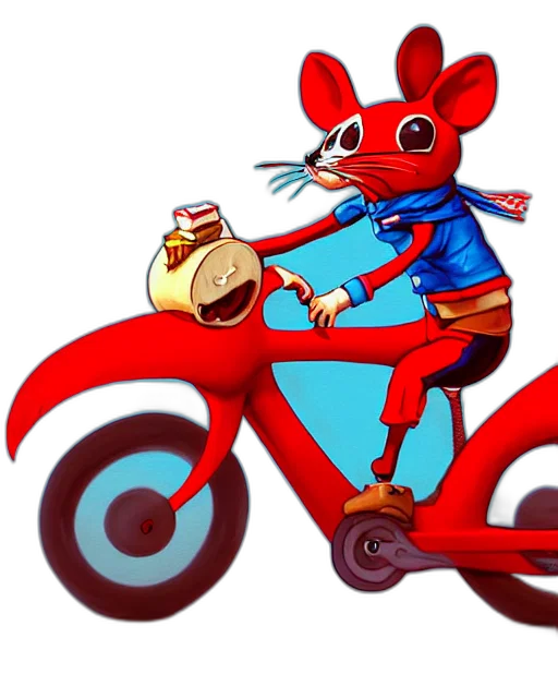 concept art, 3d render, cartoon, red transparent PNG cut-out