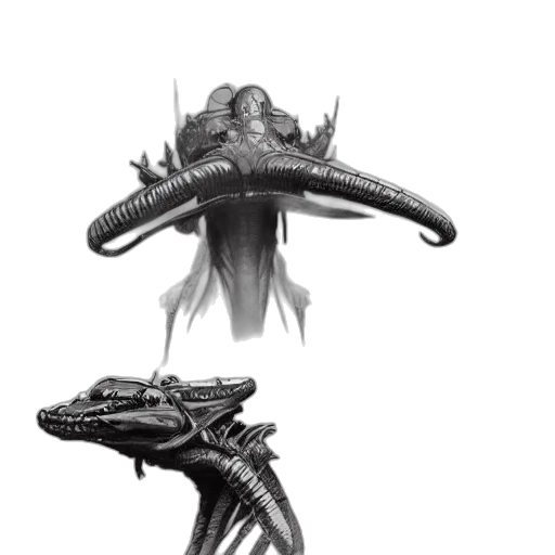 dragon, creature, crown, staff transparent PNG cut-out