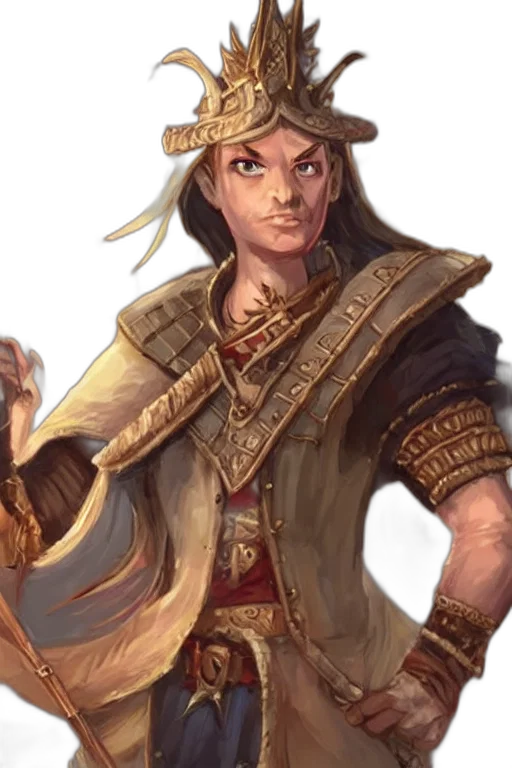 staff, hat, face, sword transparent PNG cut-out