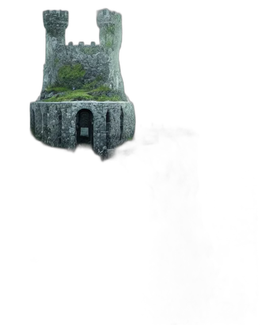 sword, robot, crown, bottle, concept art, 3d render, fantasy art, photorealistic transparent PNG cut-out