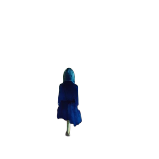 dress, umbrella, robot, jacket, pixel art, 3d render, concept art, vaporwave transparent PNG cut-out