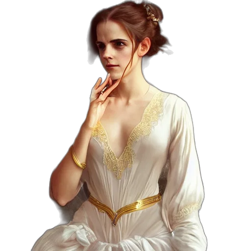 dress, jewelry, crown, fantasy art transparent PNG cut-out